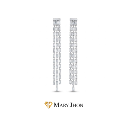 ARO ZIRCONIAS LUJO PLATA CRISTAL