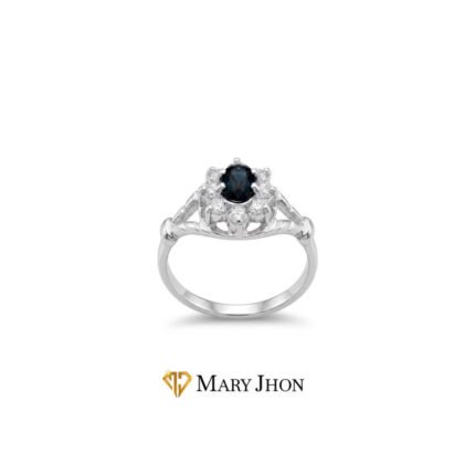 Anillo Negro Oro Blanco