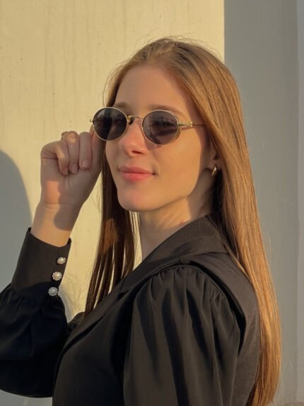 LENTE DE SOL REDONDO BLACK