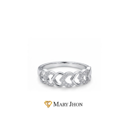 ANILLO HOJAS OROBLANCO