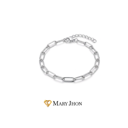 PULSERA ELOS CUADRADOS PLATA