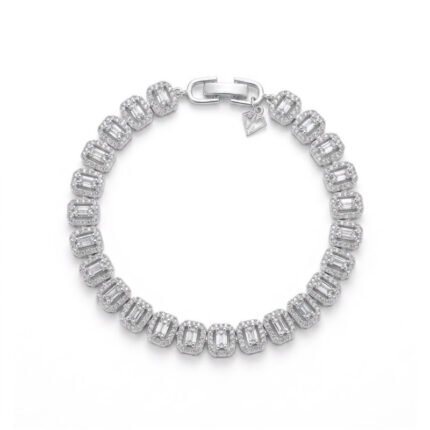 PULSERA EN CRISTALES – ALTA JOYERÍA ORO BLANCO