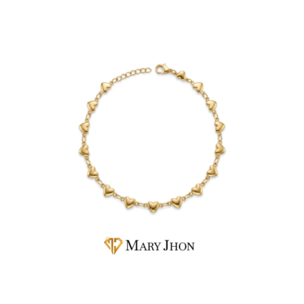 PULSERA CORAZÓN DORADA
