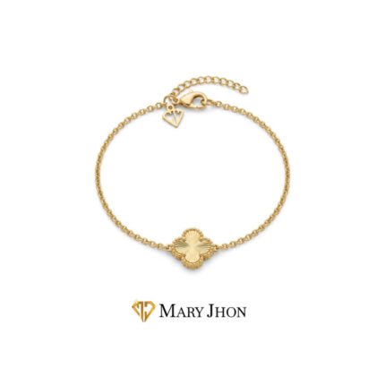 PULSERA TREBOL DORADA