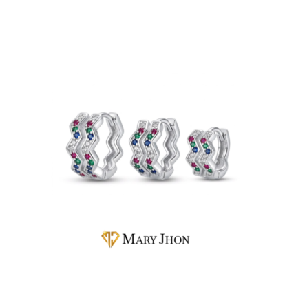 TRIO DE ARGOLLA EN COLORES ORO BLANCO