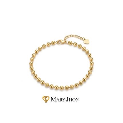 PULSERA PELOTITAS DORADAS
