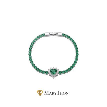 PULSERA ESMERALDA OROBLANCO