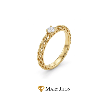 ANILLO TRENZADO DORADO
