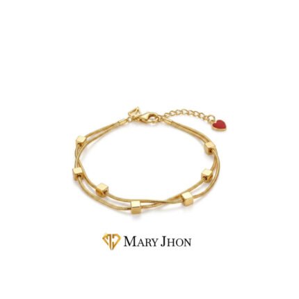 PULSERA CUADRADO DORADO