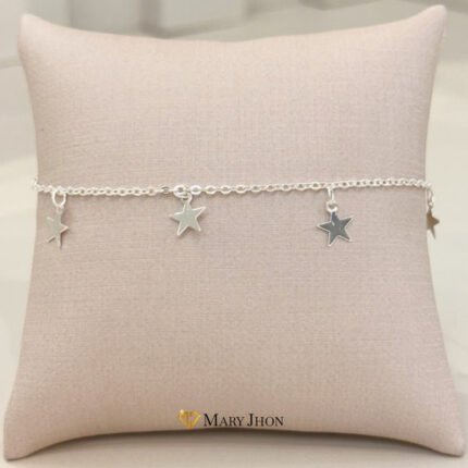 TOBILLERA ESTRELLAS OROBLANCO