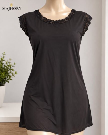 VESTIDO PIJAMA NEGRO EXTRA GG