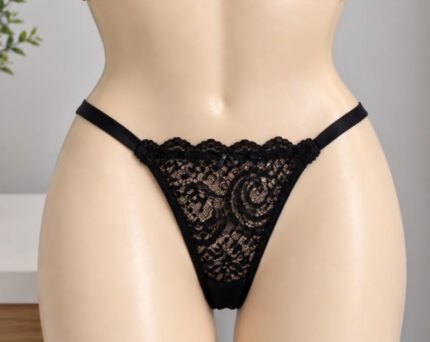 TANGA ENCAJE NEGRO P