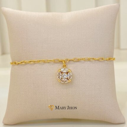 PULSERA FLOR EN ZIRCONIAS