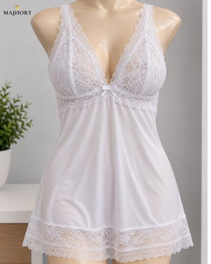 CAMISÓN ENCAJE BLANCO G